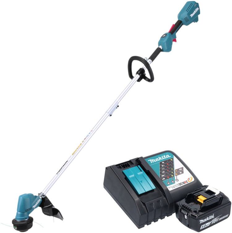 Makita dur192lrt1 coupe-herbe batterie incl. batterie, y compris. chargeur 18 v 5,0 ah largeur de coupe max.: 300 mm