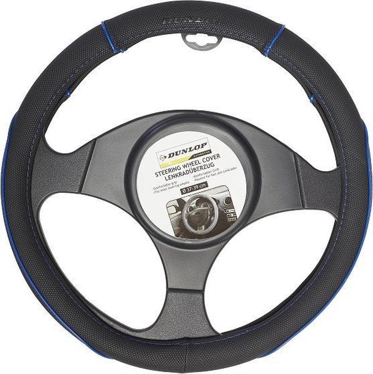 Couvre volant Dunlop - universel - PU - noir bleu - ø37-39 cm