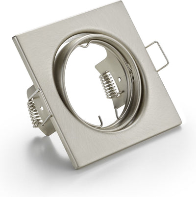 Trio jura - spot encastrable - nickel mat - excl. 1x gu10 3 w - orientable - montage au plafond