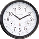 Nexttime jasmine – horloge murale station météo – 23,5 cm – métal – blanc – résistante aux intempéries