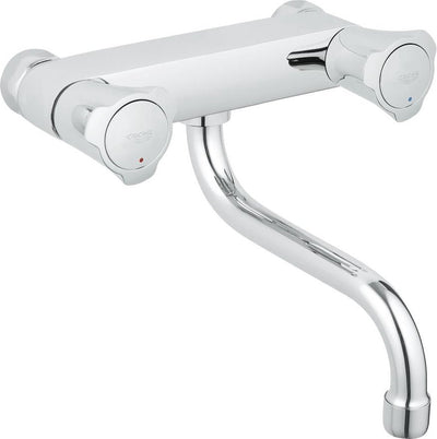 Robinet de cuisine Grohe costa l - mural - bec pivotant - chrome