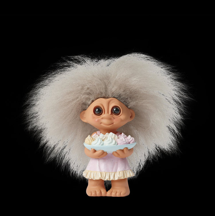 Printemps Copenhague bonne chance troll - les trolls de tous les jours saupoudrent la peau de mouton en polyrésine h9xl5.0cm 118g (fabriqué en Chine) figurine jouet enfants