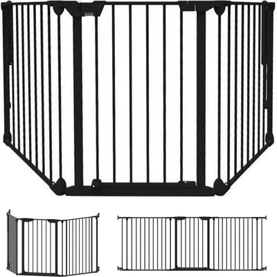 Noma configurer portail de sécurité 3 panneaux noir | diviseur de pièce | porte d'escalier | porte pour chien | 64 à 197,5 cm