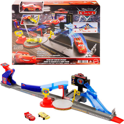 Disney Pixar Cars Mattel Cars Toy Race Track Piston Cup Stunting Speedway Set.