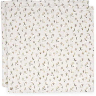 Tissu hydrophile Jollein grand - 115x115cm - parc minuscule - 2 pièces