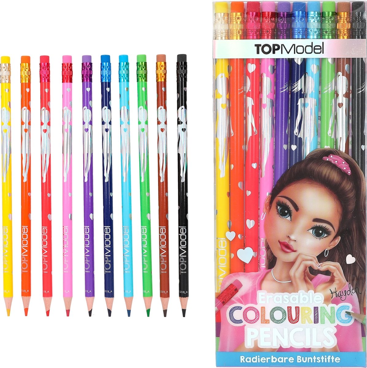 Depesche - crayons de couleur effaçables haut modèle