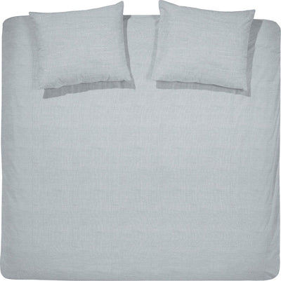 Housse de couette Cendrillon lyn - 1 personne - coton - 140x200 220 cm - gris clair + 1 taie d'oreiller 60x70