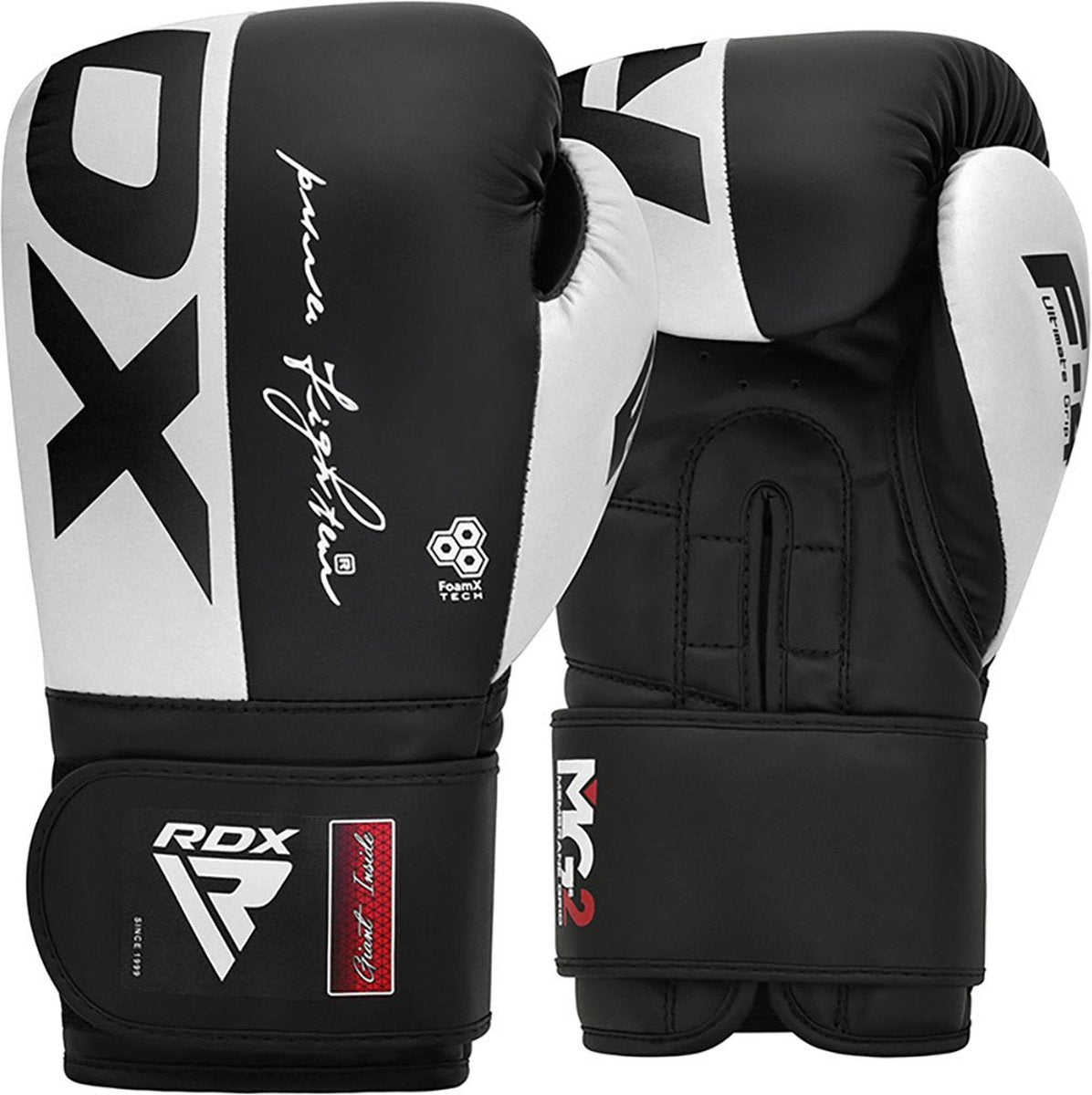 Gants de boxe Rdx rex f4 - gants de boxe - blanc, noir - 12 oz