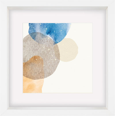 Forme Walther - Cadre en bois 3D FSC - format photo 40x40 cm - verre d'art - blanc