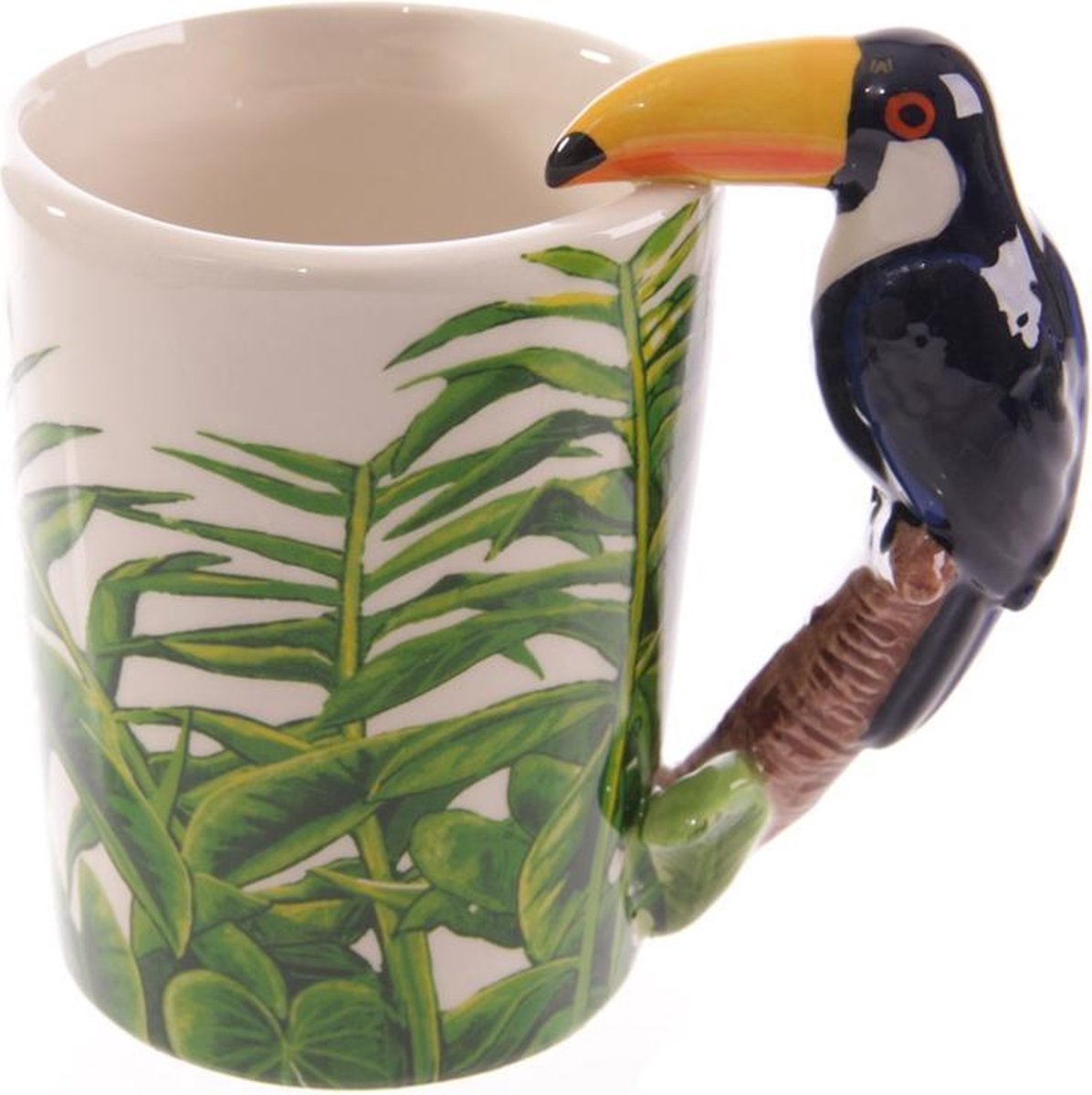 Toucan - Tasse en céramique de poignée formée