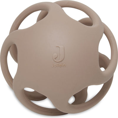 Jollein - anneau de dentition boule en silicone ø 9,5cm - anneaux de dentition bébé - biscuit