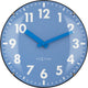 Nexttime duomo mini – horloge murale de table – 20 cm – verre bombé – bleu – silencieuse
