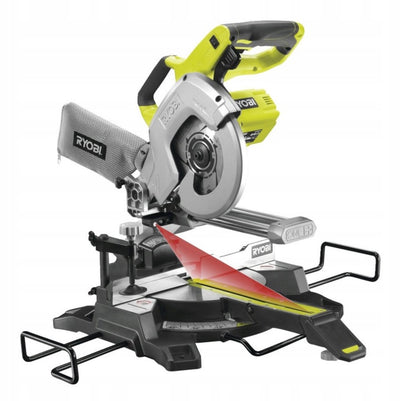 Série Ryobi one+ - scie à tronçonner à batterie - 18v - avec laser - mobile