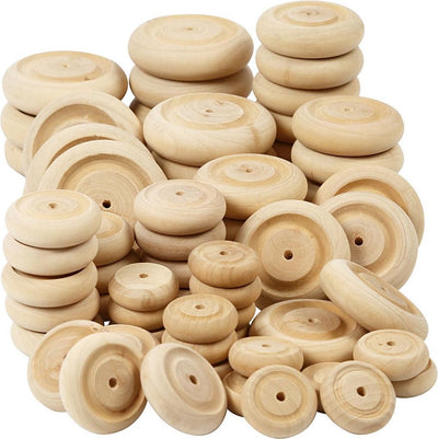 Creativ Company Wiel, D 24 + 30 + 42 + 50 mm, épaisseur 8 + 10 + 11 + 14 mm, 4x40 Piece 1 Boîte