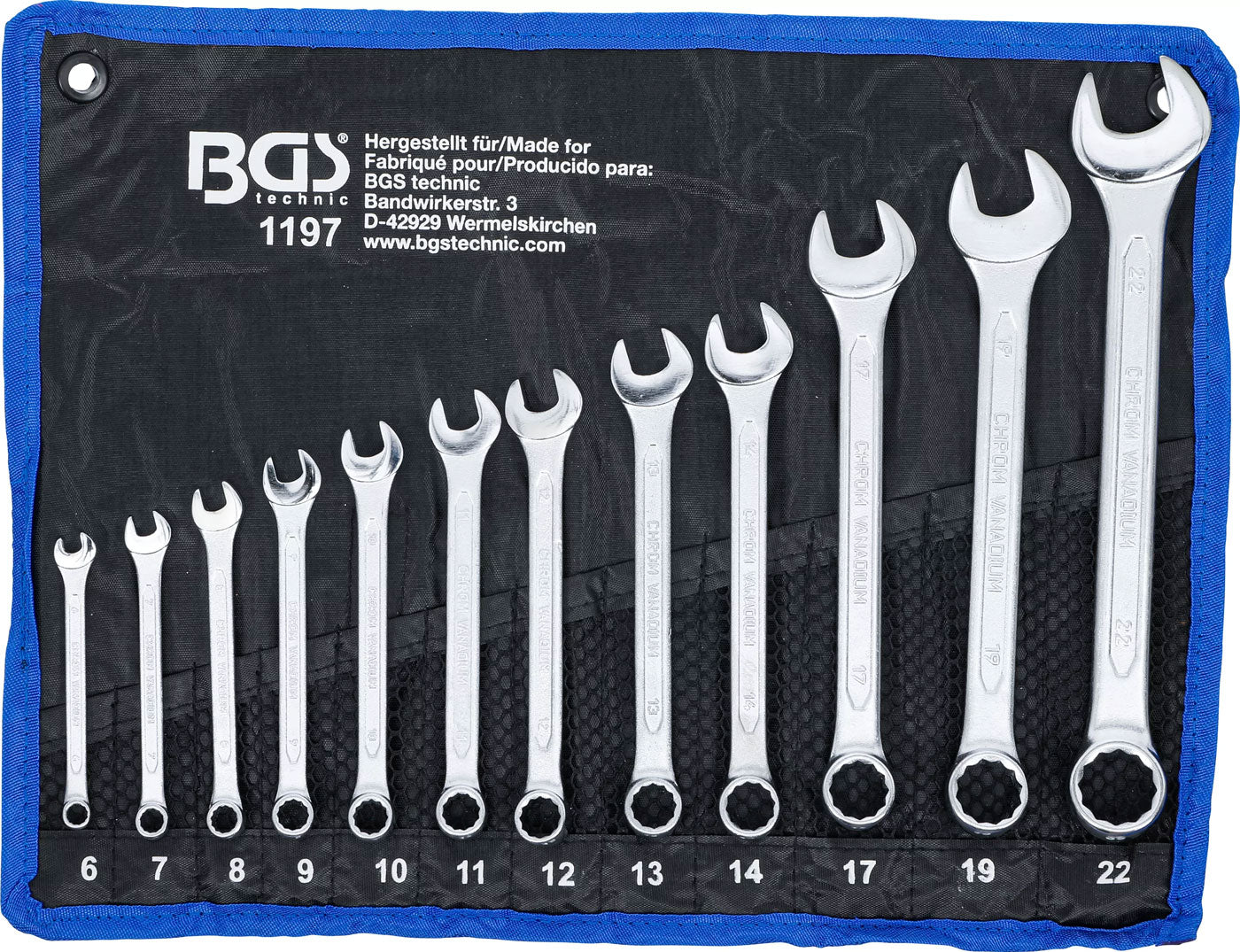 Jeu de clés mixtes techniques Bgs sw 6 - 22 mm 12 pcs.