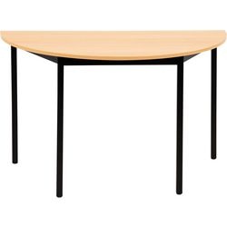 Table semi-circulaire sodematub ft126dero-1111 hêtre noir