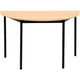 Table semi-circulaire sodematub ft126dero-1111 hêtre noir