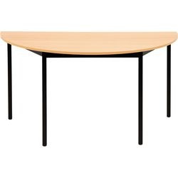 Table semi-circulaire sodematub ft147dero-1111 hêtre noir