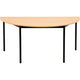 Table semi-circulaire sodematub ft168dero-1111 hêtre noir