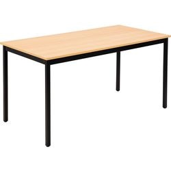 Table sodematub ft126rect-1111 hêtre noir