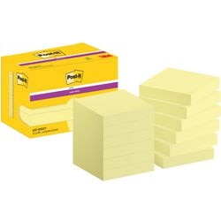 Notes super autocollantes post-it 622-12sscy-eu 47,6x47,6 mm uni jaune
