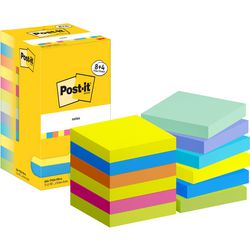 Notes autocollantes post-it 654-mx-p8+4 multicolores lot de 12 8+4