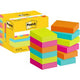 Notes autocollantes post-it 653-12-pop multicolores 100 feuilles paquet de 12