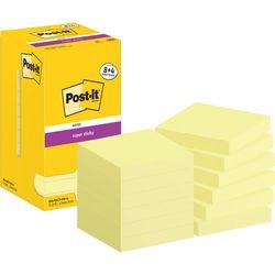 Notes super collantes post-it 654-sscy-p8+4 76x76 mm uni jaune