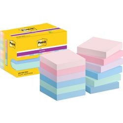 Notes super autocollantes post-it 622-12ss-soul 47,6x47,6 mm uni multicolore