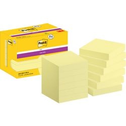Notes super autocollantes post-it 622-sscy-p8+4 47,6x47,6 mm jaune uni