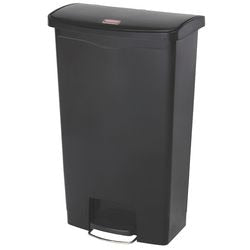 Poubelle à pédale Rubbermaid 76224573 PE (polyéthylène) noir