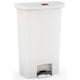 Poubelle à pédale Rubbermaid 76224030 pe (polyéthylène) blanc