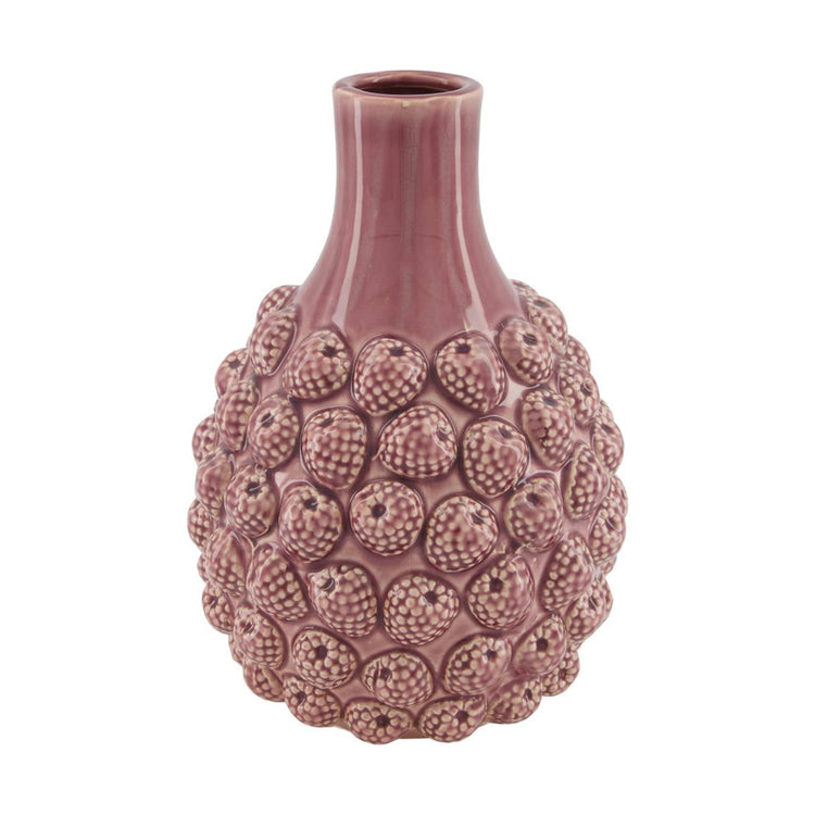 Dijk natural collections vase framboise céramique ø18,5xh27cm