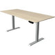 Bureau assis-debout Kerkmann 10227750 move 1 érable ; argent