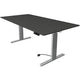 Kerkmann bureau assis-debout 10233913 aggloméré anthracite, argent