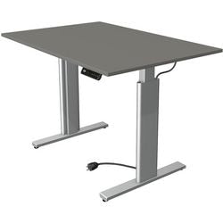 Kerkmann bureau assis-debout 10231812 panneaux de particules graphite, argent