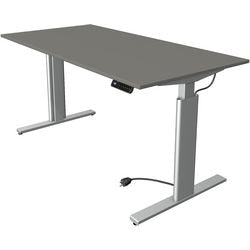 Kerkmann bureau assis-debout 10232812 panneaux de particules graphite, argent