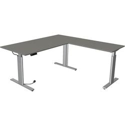 Kerkmann bureau assis-debout 10234312 panneaux de particules graphite, argent