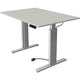 Kerkmann bureau assis-debout 10231611 aggloméré gris clair, argent