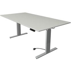 Kerkmann bureau assis-debout 10233611 aggloméré gris clair, argent