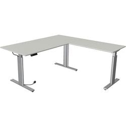 Kerkmann bureau assis-debout 10234111 aggloméré gris clair, argent
