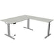 Kerkmann bureau assis-debout 10234111 aggloméré gris clair, argent