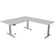 Kerkmann bureau assis-debout 10235611 aggloméré gris clair, argent