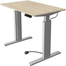 Kerkmann bureau assis-debout 10231250 aggloméré érable, argent