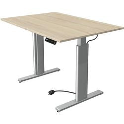Kerkmann bureau assis-debout 10231750 aggloméré érable, argent