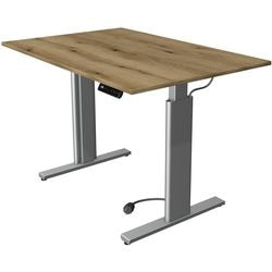 Kerkmann bureau assis-debout 10231555 chêne aggloméré, argent