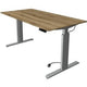 Kerkmann bureau assis-debout 10232555 chêne aggloméré, argent