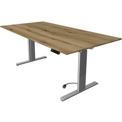 Kerkmann bureau assis-debout 10233555 chêne aggloméré, argent