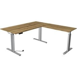 Kerkmann bureau assis-debout 10234055 chêne aggloméré, argent
