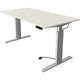 Kerkmann bureau assis-debout 10232510 aggloméré blanc, argent